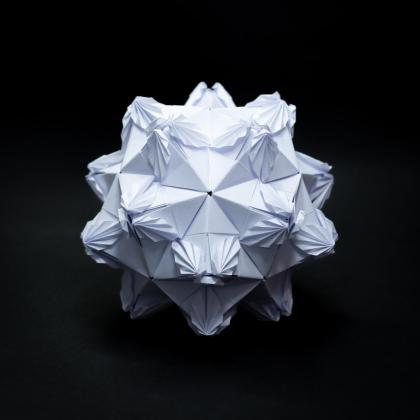 Pleated Leaf Sonobe Kusudama