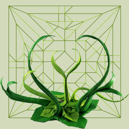 Grass in heart