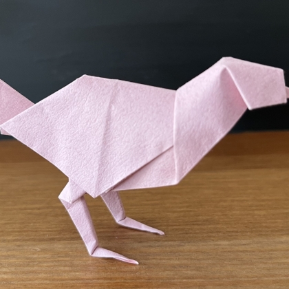 Sparrow, variant of Akira Yoshizawa's Pigeon, folded by M. Sirgo 