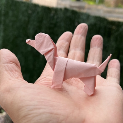 Pluto, variant of the Spaniel Dog by Álvaro Muñoz, folded by M. Sirgo 